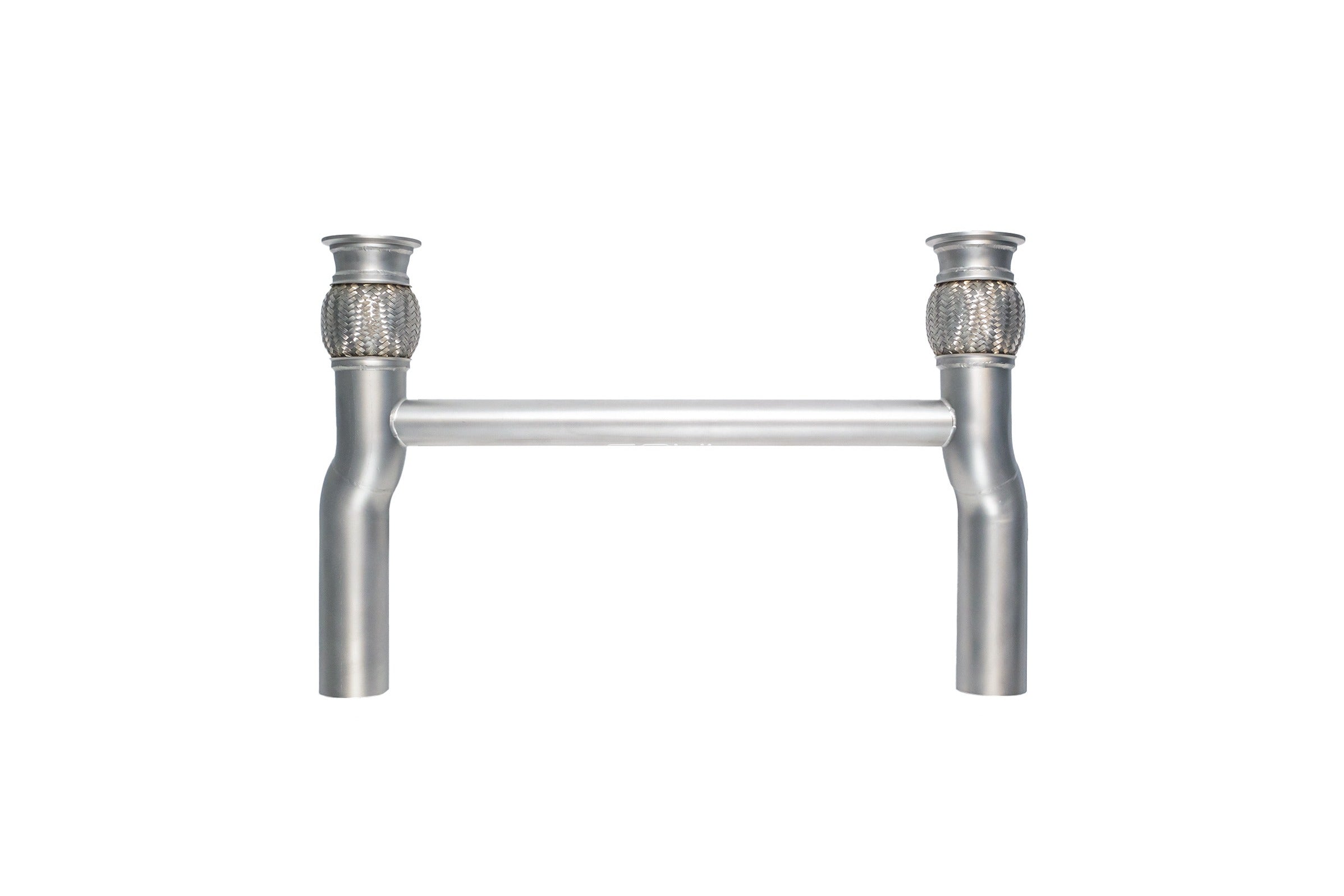 Soul Huracan Performante stainless steel race exhaust system: stainless race exhaust, front view