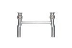 Soul Huracan Performante stainless steel race exhaust system: stainless race exhaust, front view