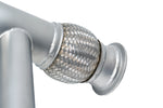 Soul Huracan Performante stainless steel race exhaust system: close-up of the braided flex joint