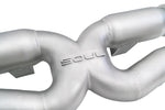A close up view of Soul Performance X-Pipe Exhaust System | Porsche 992.2 Carrera (Base / T / S) 2025+ with white background