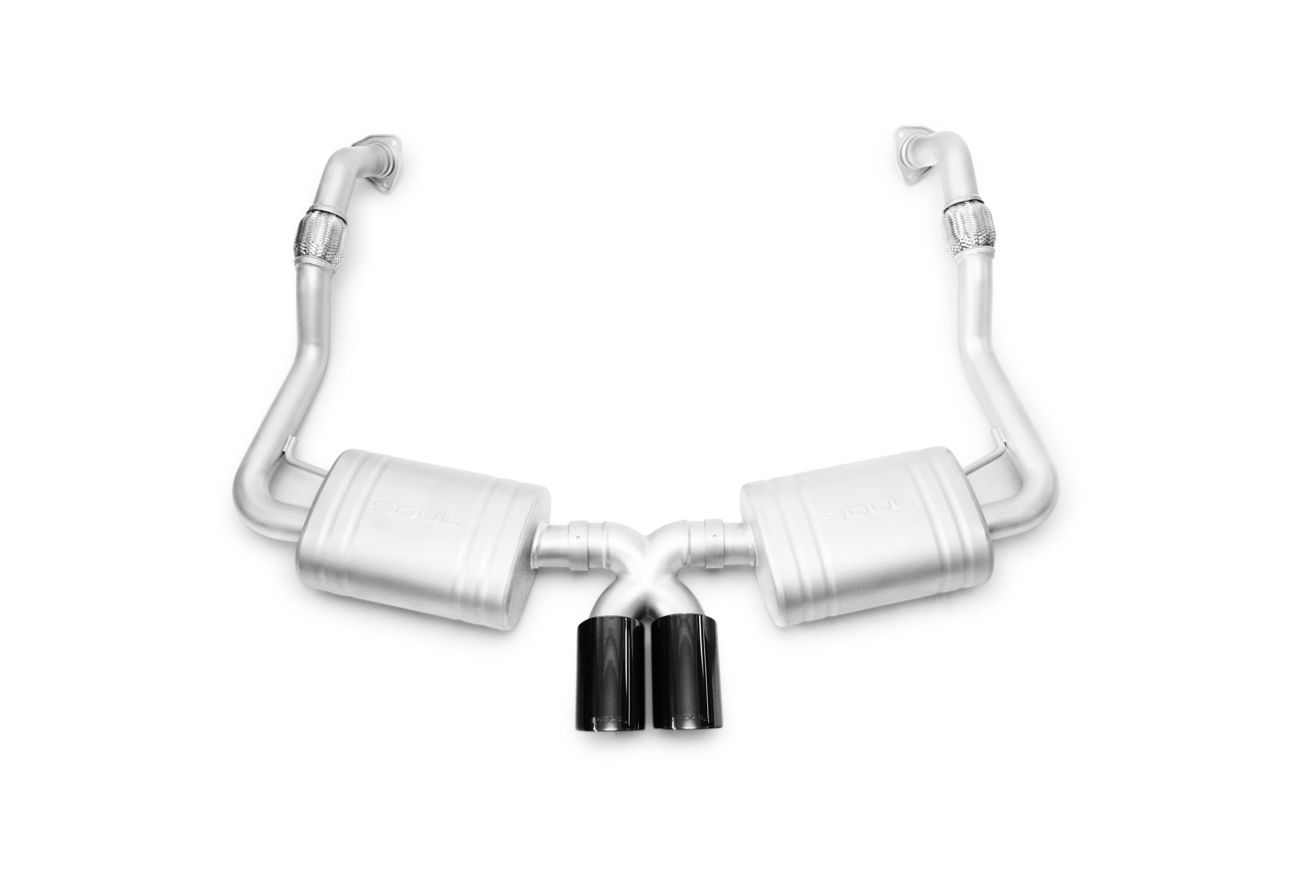 Soul 987.2 Boxster / Cayman performance exhaust system: performance exhaust with black tips