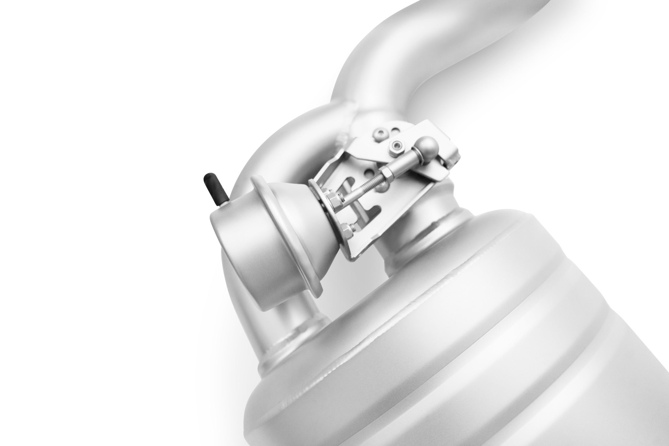 Soul 987.1 Boxster / Cayman valved exhaust system: close-up of the valve mount