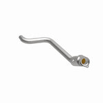 MagnaFlow 5561300 carb direct-fit catalytic converter, front three-quarter view of the turntable spin