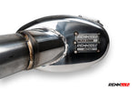 S 550 Coupe muffler with RennTech plate - Valved Sport Mufflers for the 2015-2017 S 550 Coupe