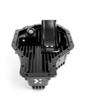 Top-down view inside the baffled differential sump