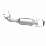 MagnaFlow 5451617 carb direct-fit catalytic converter, side view of the turntable spin