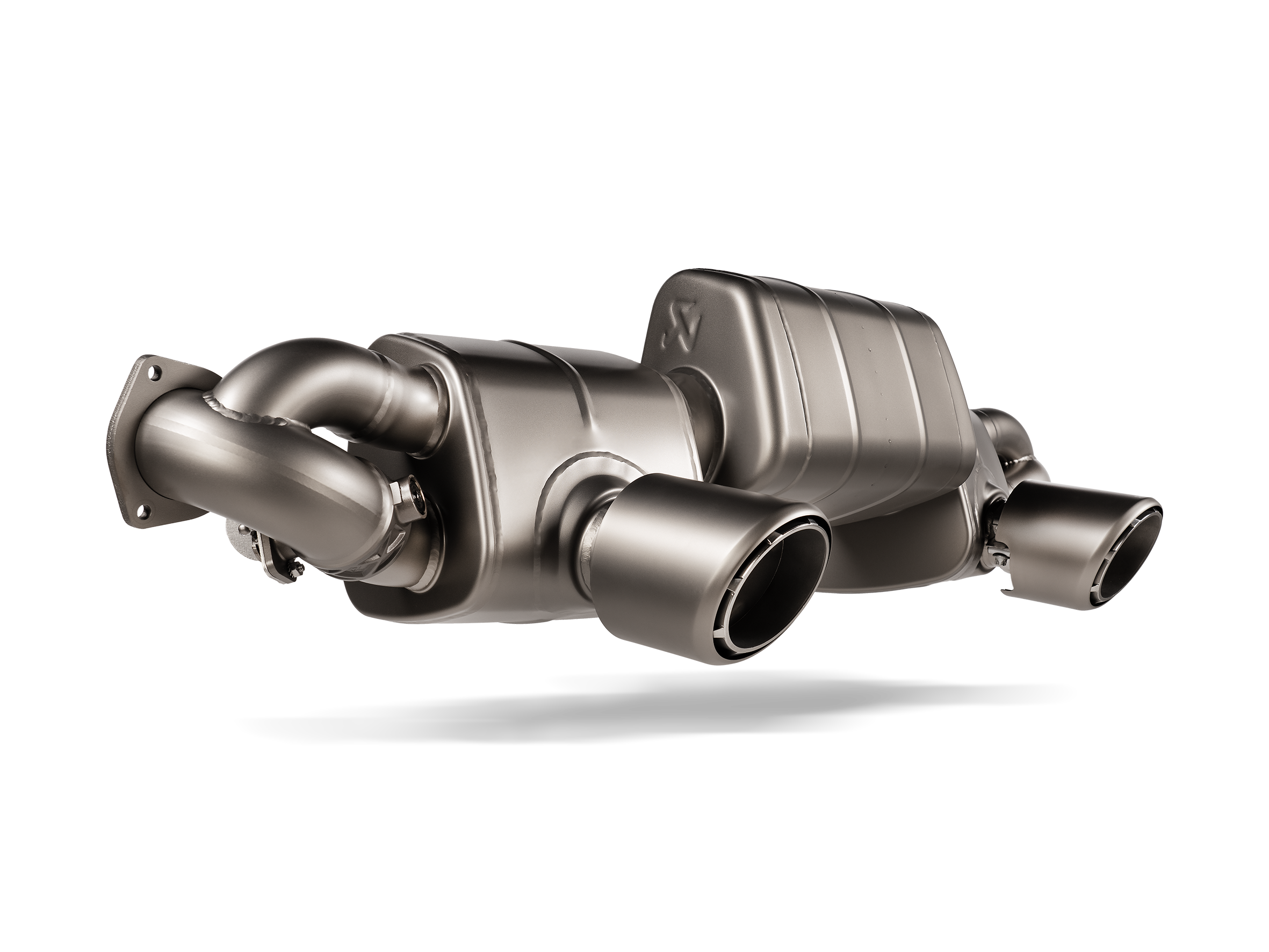 Akrapovic Porsche 718 Cayman GT4 RS Slip-On Race Line (Titanium) S-PO/TI/24 for Porsche 718 Cayman GT4 RS / Spyder RS 982 2022-2025, side view