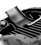 Differential sump windage tray and ribbed interior in close-up
