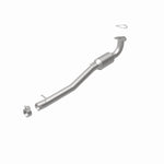 MagnaFlow 5551534 carb direct-fit catalytic converter, rear view of the turntable spin