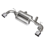 Remus A90 Supra Racing Axle-Back Exhaust, rear silencer with left and right chrome tail pipes