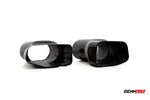 Carbon M120 airbox inlets from the open end - V12 Airbox Inlets for the 1992-1999 S 600 / 600 SEL