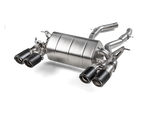 Akrapovic BMW M4 (F82/F83) Slip-On Line (Titanium) S-BM/T/4H for BMW M4 F82/F83 2018-2020, angled view