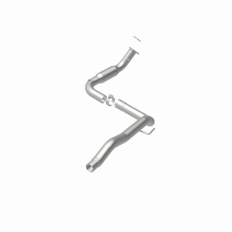 MagnaFlow 5451640 carb direct-fit catalytic converter, rear view of the turntable spin