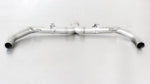 Remus Volkswagen Golf GTI Mk VII Axle Back, cat-back section pipe with twin outlets, studio shot