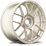 Champagne gold finished alloy wheel with multi-spoke design and center hub bore on white background - APEX Wheels wheel for 19x9.5 ET50 PSCL - Motorsport Gold
