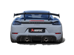 Akrapovic Porsche 718 Cayman GT4 RS Slip-On Race Line (Titanium) S-PO/TI/24 for Porsche 718 Cayman GT4 RS / Spyder RS 982 2022-2025, rear view