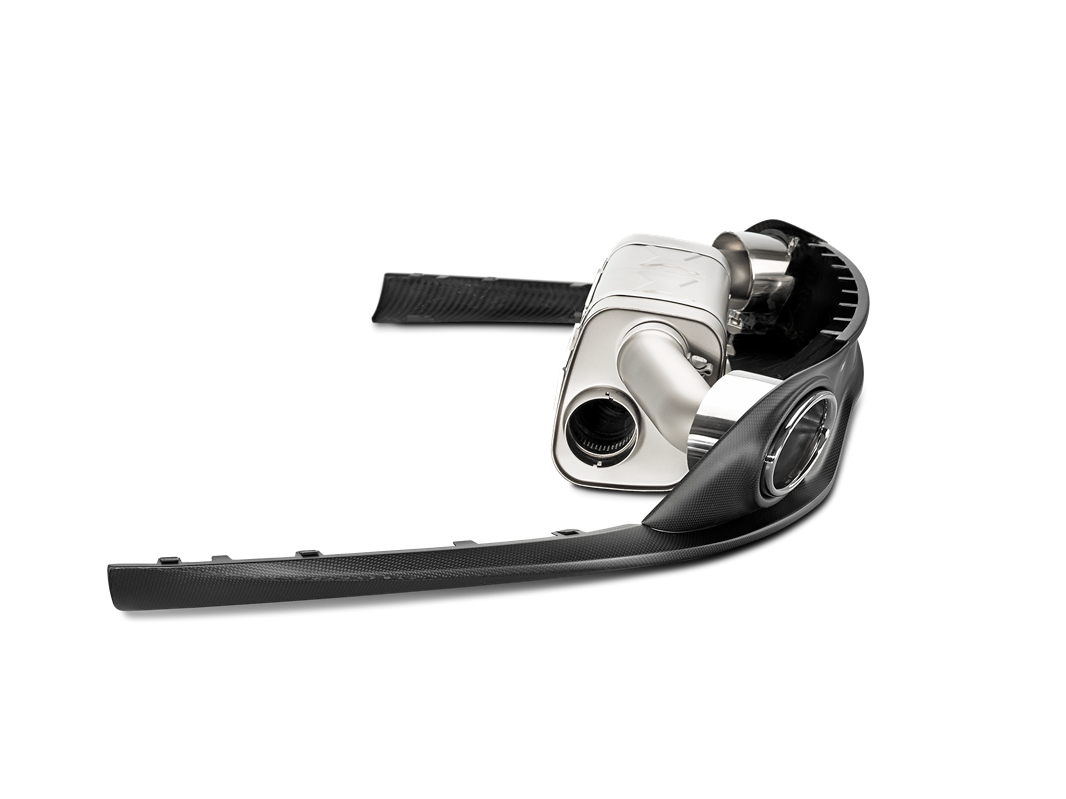 Akrapovic Porsche 911 Turbo/Turbo S (991) Rear Carbon Fiber Diffuser - Matte DI-PO/CA/2 for Porsche 911 Turbo/Turbo S 991 2014-2016, rear view