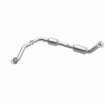 MagnaFlow 5582629 carb direct-fit catalytic converter, opposite front three-quarter view of the turntable spin