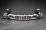 Capristo valved exhaust for the Porsche 997.2 Turbo/S with sport cats and black twin tips