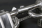 close view of Capristo FreeFlow Exhaust for Ferrari 288 GTO 1984-1985 with black background