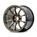 RAYS manufacturer illustration of CE28N-plus in Shining Bronze Metal for 17x10 5x114.3 +44 mm listing; wheel on white background