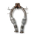 Fabspeed 296 GTB/GTS sport cats mounted on the exhaust frame
