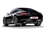 Akrapovic Porsche 911 Carrera S/4/4S/GTS (991) Slip-On Line (Titanium) w/ Titanium Tips S-PO991SO-HT/1 for Porsche 911 Carrera/S/4/4S/GTS 991 2012-2016, side view