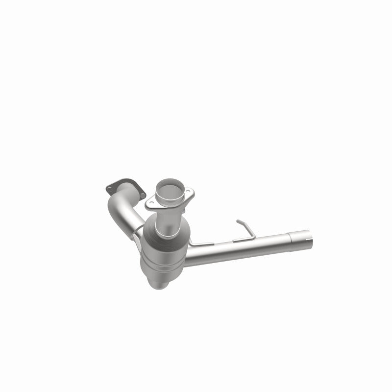 MagnaFlow 5551418 carb direct-fit catalytic converter, opposite side view of the turntable spin