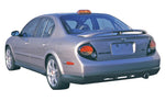 wide view of Stillen Rear Valance for Nissan Maxima 2000-2003 fitted inside a car