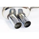 close front view of Supersprint Rear exhaust "Racing" OO70 for MW Z4 Roadster LHD 2.2i (M54 Engine - 170 Hp) 2003–2005 with white background