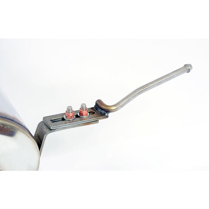 close side view of Supersprint Rear exhaust "Racing" OO70 for MW Z4 Roadster LHD 2.2i (M54 Engine - 170 Hp) 2003–2005 with white background
