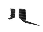 A side view of AUTOTECKNIC DRY CARBON REAR BUMPER TRIM SET - BMW G87 M2 2023+ with white background