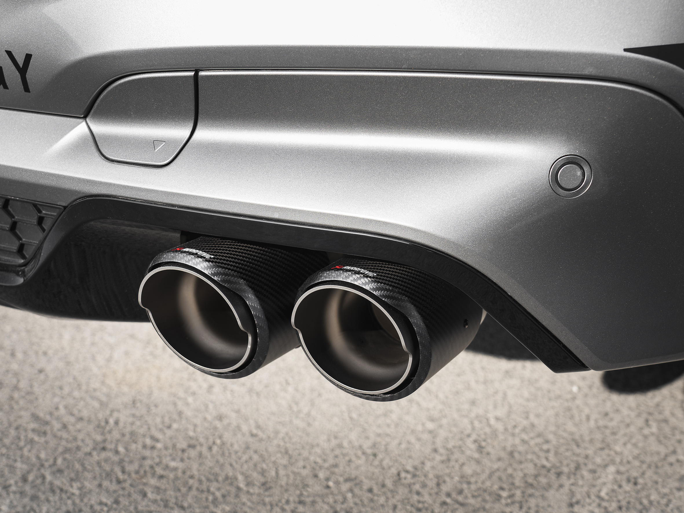 Akrapovic BMW X3 M/X3 M Competition (F97) Tail Pipe Set (Carbon) TP-CT/59 for BMW X3 M F97 2020-2024, rear view