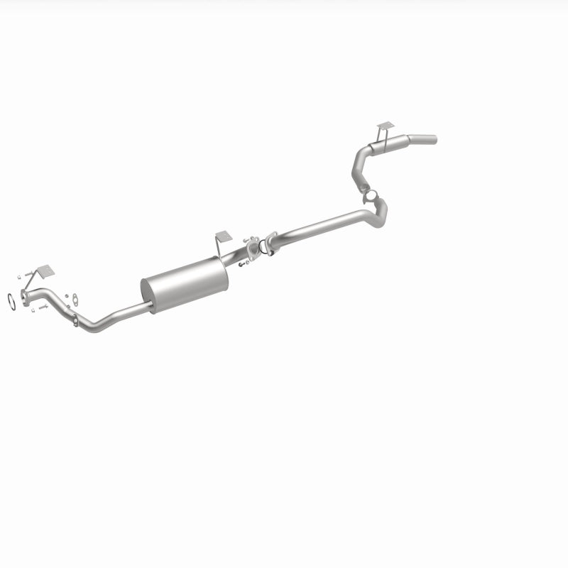 BRExhaust 106-0165 direct-fit exhaust kit, front three-quarter view of the turntable spin