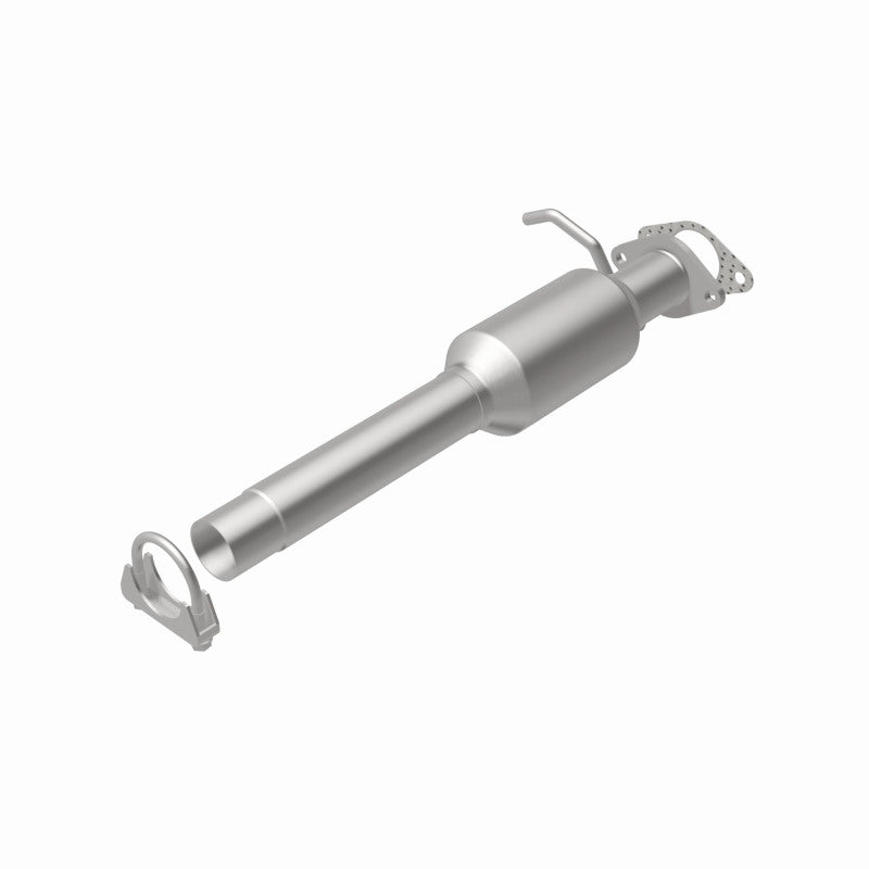 MagnaFlow 459408 carb direct-fit catalytic converter, rear view of the turntable spin