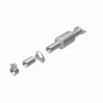 MagnaFlow 5571924 carb direct-fit catalytic converter, rear view of the turntable spin