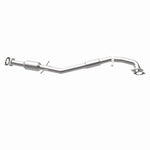 MagnaFlow 52973 oem grade direct-fit catalytic converter, opposite rear three-quarter view of the turntable spin