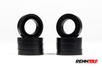 Black spark plug tube seals from the kit, view 2 - Complete Top End Gasket Kit for the AMG M117 4-valve models