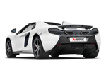 Akrapovic McLaren 650S/650S Spyder Slip-On Line (Titanium) w/ Carbon Tips S-MC/TI/2 for McLaren 650S / 650S Spider P11 2015-2016, side view