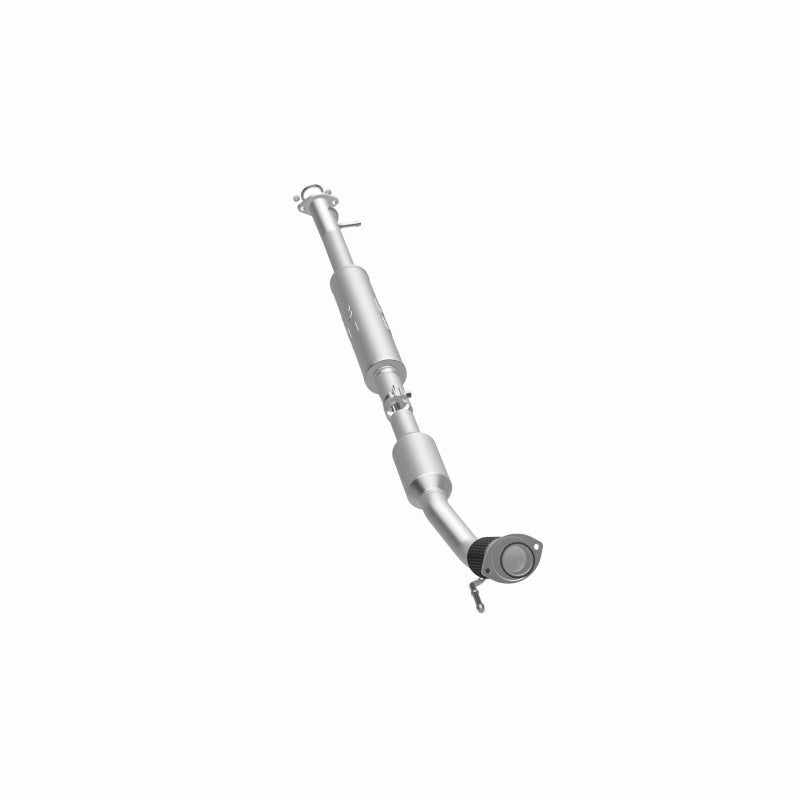 MagnaFlow 23-218 oem grade direct-fit catalytic converter, opposite side view of the turntable spin