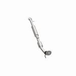 MagnaFlow 23-218 oem grade direct-fit catalytic converter, opposite side view of the turntable spin