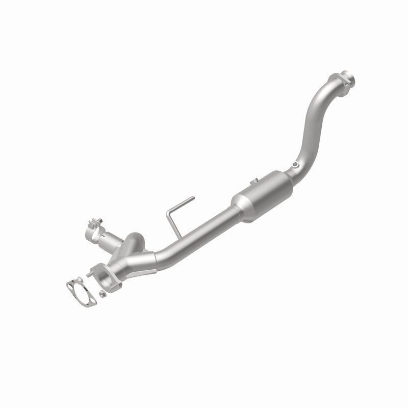 MagnaFlow 5451652 carb direct-fit catalytic converter, rear view of the turntable spin