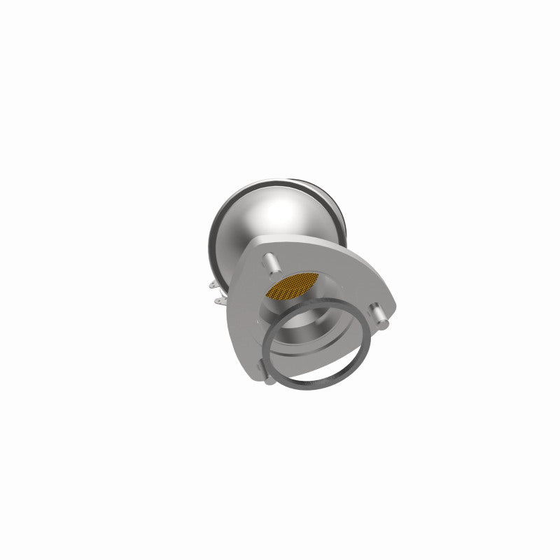 MagnaFlow 5451446 carb direct-fit catalytic converter, opposite side view of the turntable spin