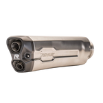 Remus Triumph Tiger 900 Remus 8 Slip-On Exhaust Stainless, brushed silencer with dual-outlet end cap