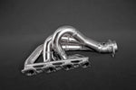 Capristo Ferrari F430 4-2-1 header, polished stainless, side view