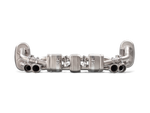 Akrapovic Porsche 911 Carrera S/4/4S/GTS (991) Slip-On Line (Titanium) w/ Titanium Tips S-PO991SO-HT/1 for Porsche 911 Carrera/S/4/4S/GTS 991 2012-2016, angled view