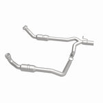 MagnaFlow 5551294 carb direct-fit catalytic converter, side view of the turntable spin