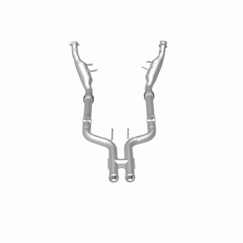 Assembly upright with the outlets at bottom