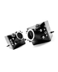 Pair of black chargecoolers with circular hose outlets