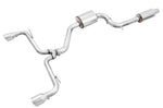 AWE Touring Edition cat-back for GTI Mk7.5 with resonated mid-pipe and Chrome Silver 102mm tips